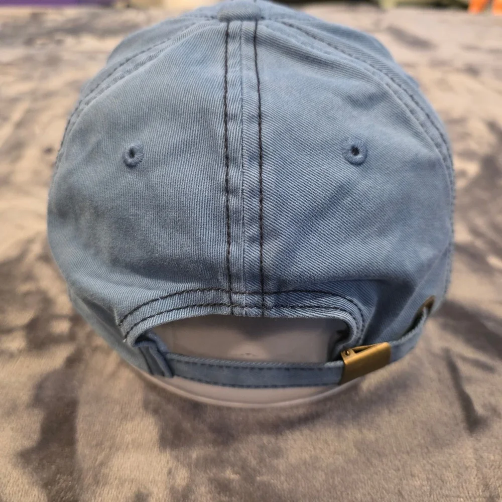 Gap Baseball Cap Blue Cotton Twill Logo Hat Adjustable Strapback One Size